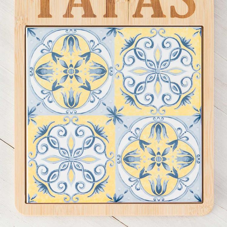 Набор из двух сервировочных досок Солнечные закуски, L Set Of 2 Serving Boards Large Tapas Soleil