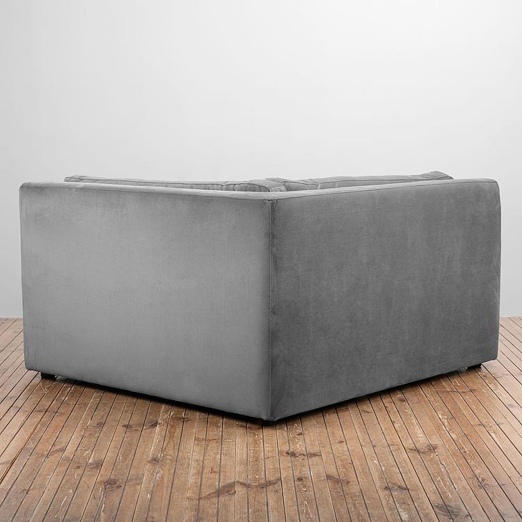 Угловой модульный бархатный диван Зенна 2, S Zenna Group Small 2 Velvet