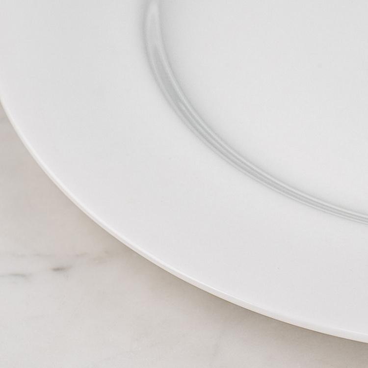 Обеденная тарелка Белое на Белом Bianco And Bianco Dining Plate
