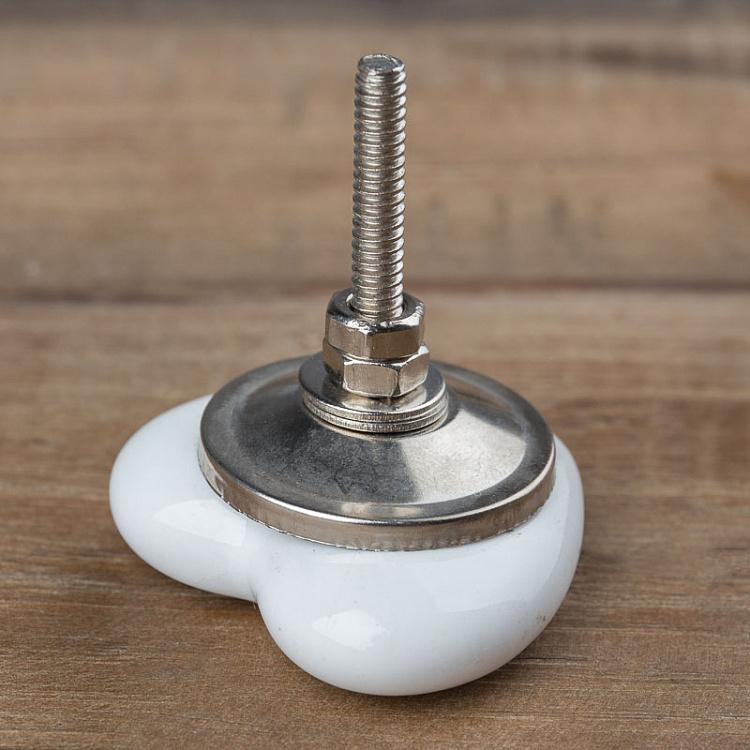 Мебельная ручка керамическая Сердце Heart Ceramic Knob