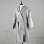 Банный халат с капюшоном CL Zero Twist Hooded Robe Grey XL