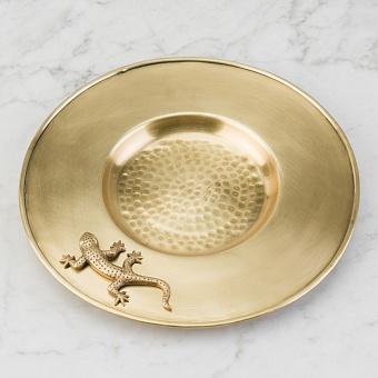 Lizard Round Hammered Tray