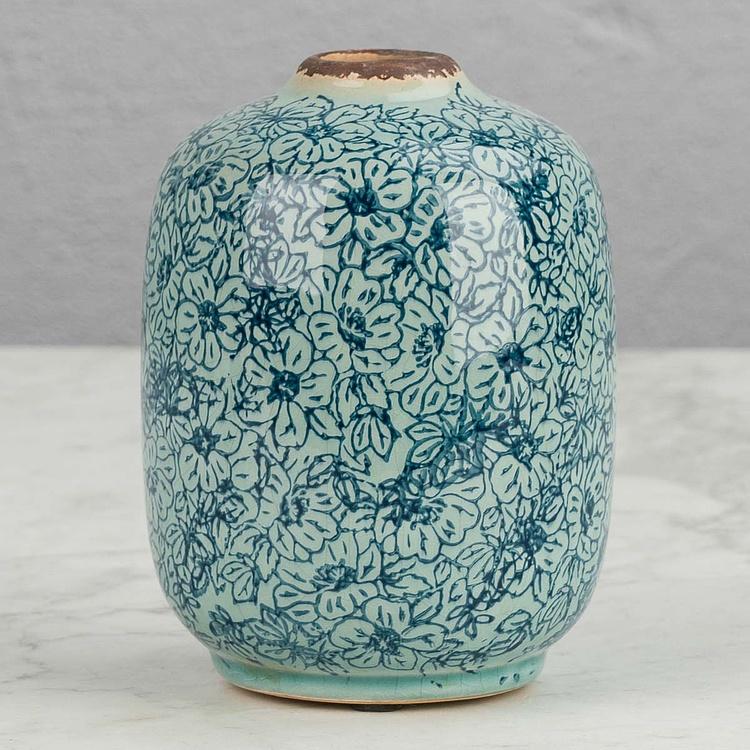 Цилиндрическая ваза с цветочным узором Flowery Vase Cylinder
