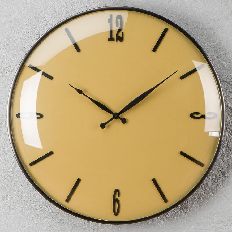 Настенные стальные часы с выпуклым стеклом Convex Glass Wall Clock