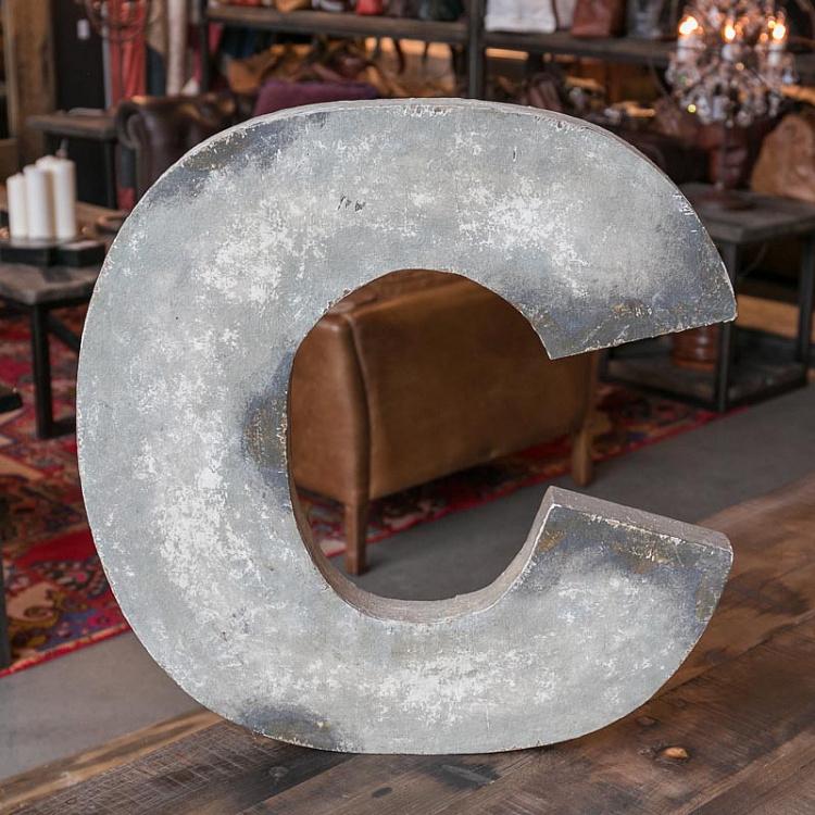 Декоративная буква C, L Uncle David Letter C Large