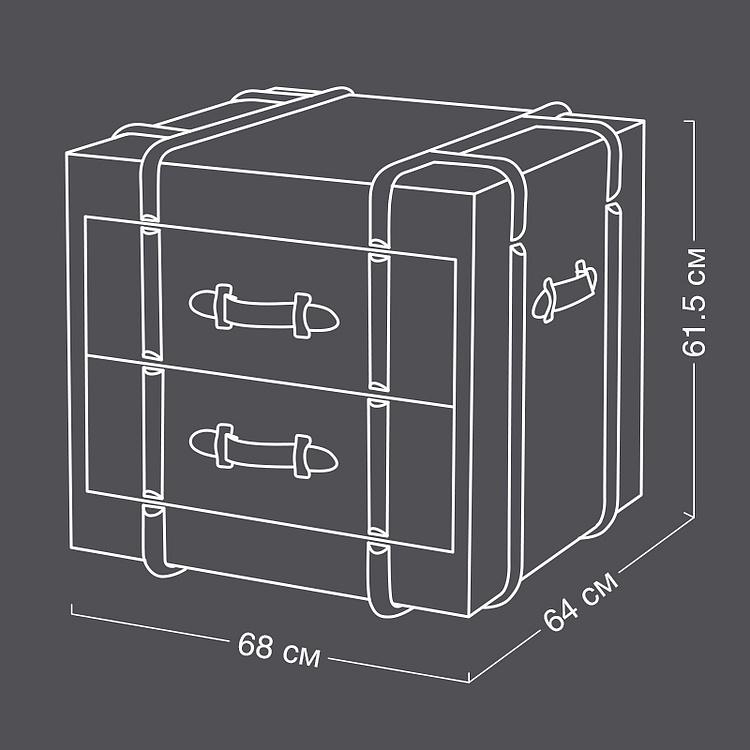 Прикроватная тумба-сундук Форвард Forward Side Table RM