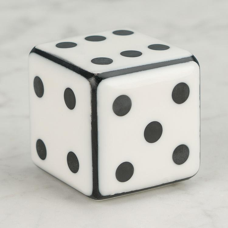Большой игральный кубик Decorative Dice Black And White