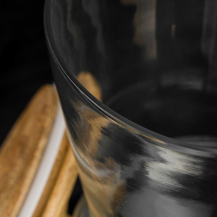 Конфетница с деревянной крышкой Византия Byzantium Airtight Jar