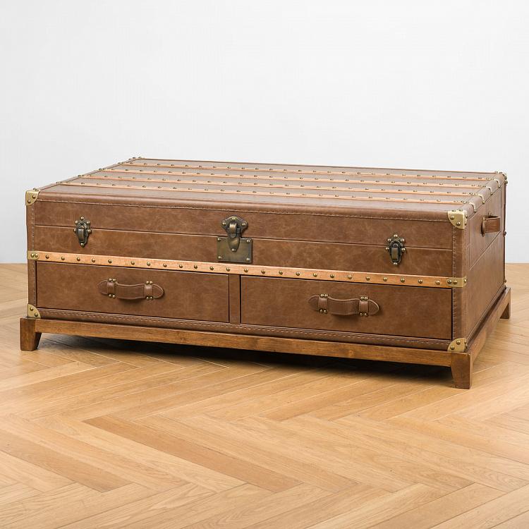 Журнальный стол-сундук Пилигрим, светлое основание Piligrim Coffee Table, Light Wood RM