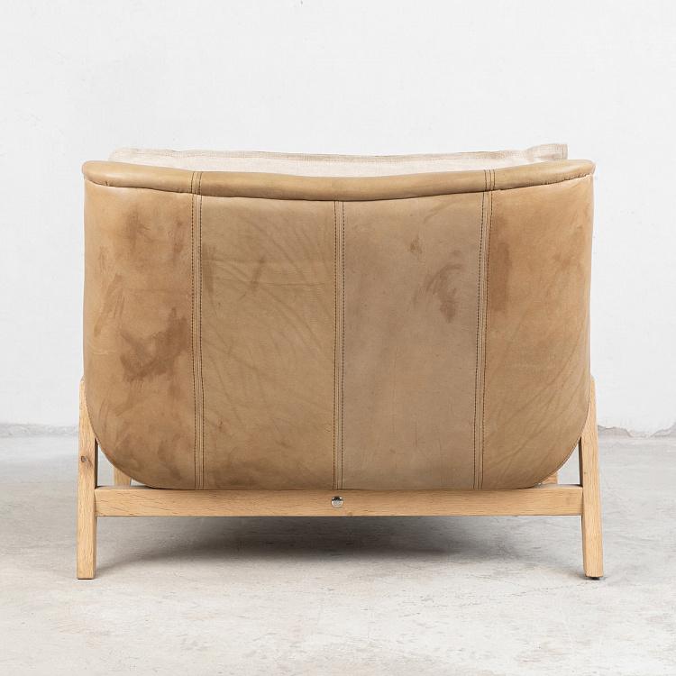 Кресло Вуднест, обратная стежка дисконт1 F302 Woodnest 1 Seater With Reverse Stitch discount1