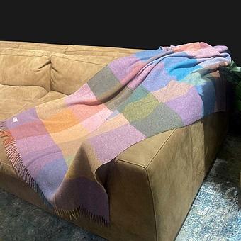 Плед Arequipa Plaid Wine Blue Yellow 120x180 cm