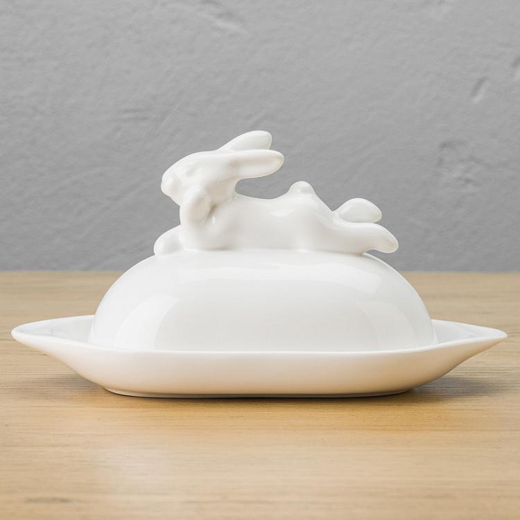 Маслёнка с кроликом Rabbit Butter Dish