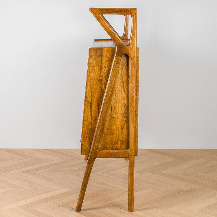 Барный шкаф из дерева манго Покровитель Patron Mid Century Bar Dresser Mango Wood