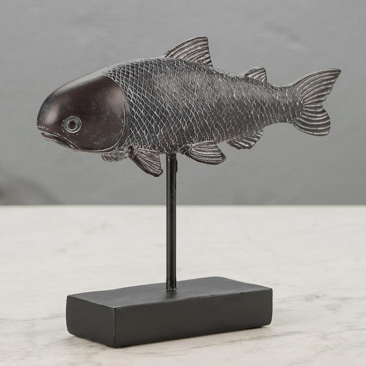 Статуэтка Рыба тёмно-серая Fish Anthracite Decorative Figurine