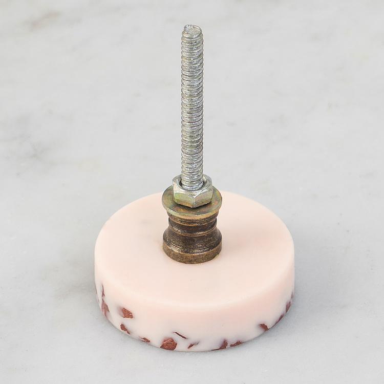 Мебельная ручка Терраццо розового цвета Colourful Terrazzo Knob Pink