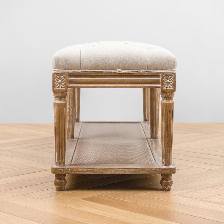 Скамейка Жан-Пьер, песочные ножки Jean-Pierre Ottoman, Oak Sandwashed