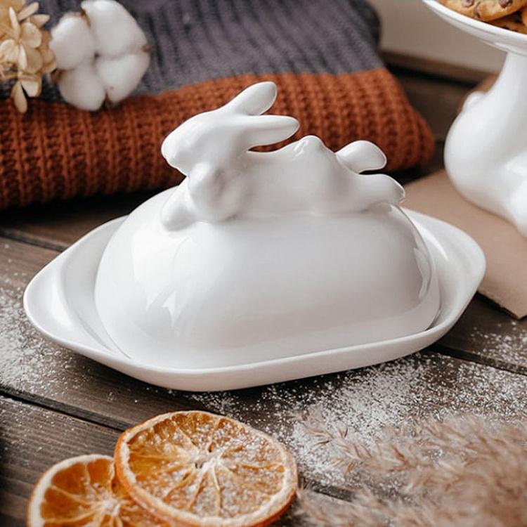 Маслёнка с кроликом Rabbit Butter Dish