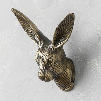 Antique Rabbit Head Hook