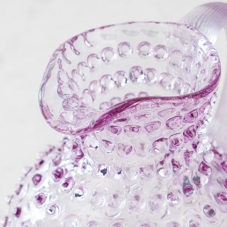 Лиловый кувшин Диамант Pitcher Hobnail Lila Large