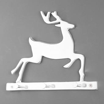 Coat Rack 3 Hooks Leaping Deer