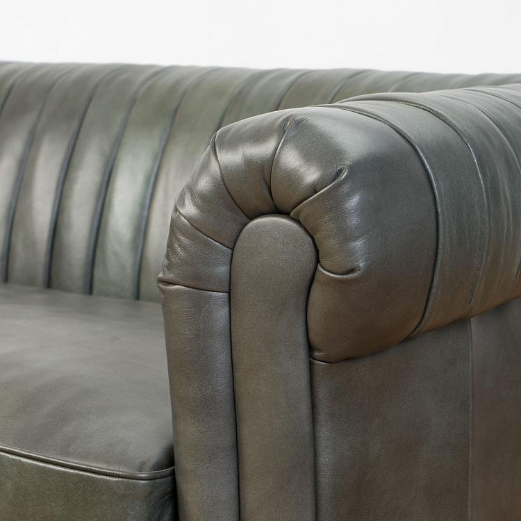 Трёхместный диван Вена Vienna 3 Seater, Black Matt Metal RM