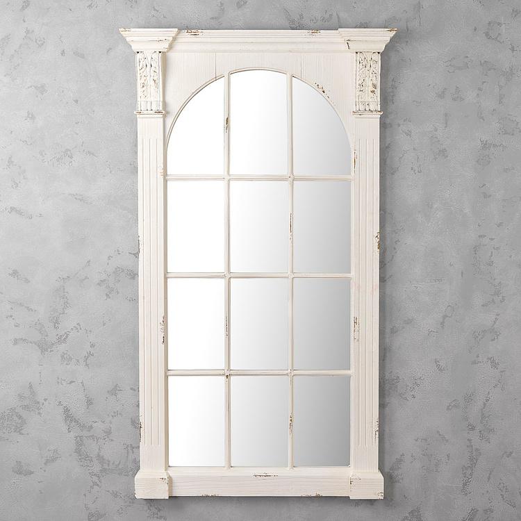 Зеркало Лили Lily Antique Floor Mirror White