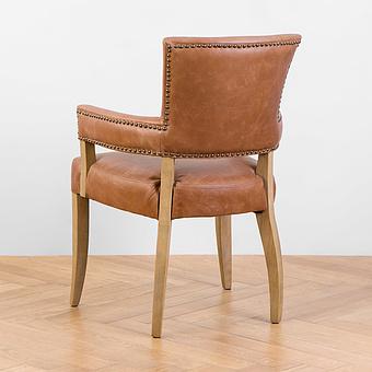 Стул Newport Dining Chair, Oak Brown натуральная кожа Chestnut Tan