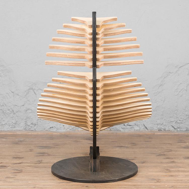 Бежевое кресло-шезлонг Кит Whale Lounge Natural/Dark Oil