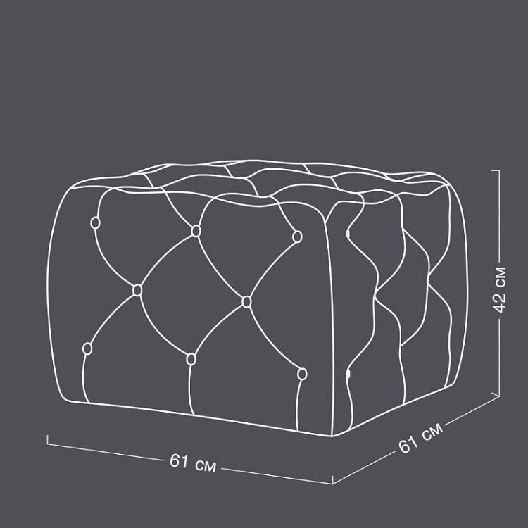 Квадратный пуфик Бенсон, S Benson Footstool Square Small