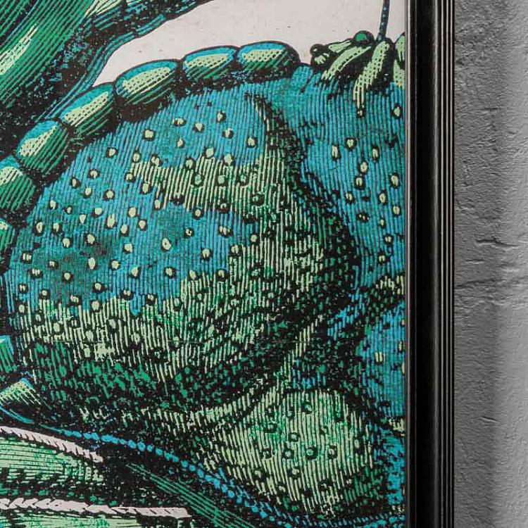 Картина-принт Краб, левая часть  Crab Left