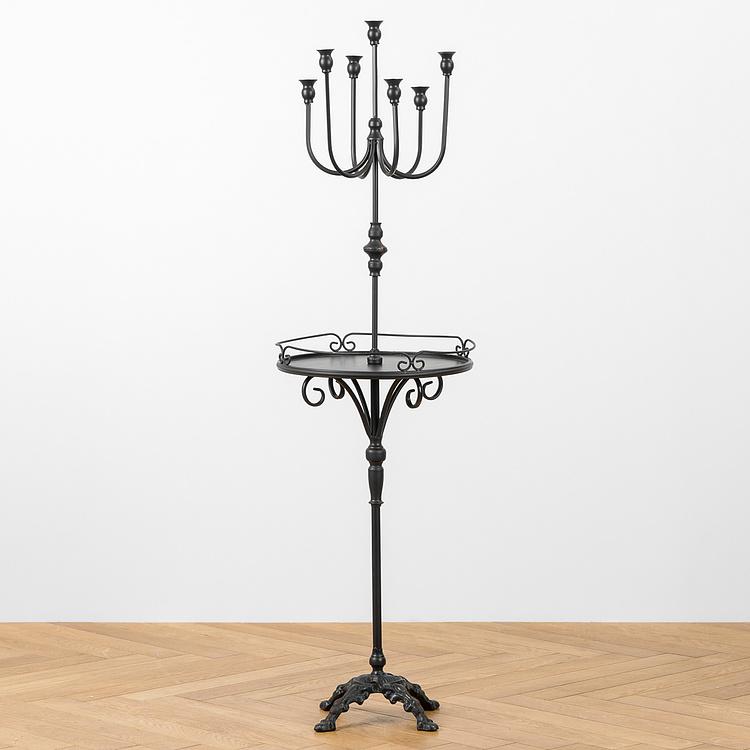 Подсвечник Перла на семь свечей со столиком Perla Side Table With Candelabrum