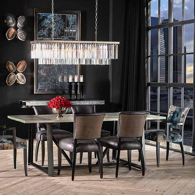 Прямоугольная люстра Одеон, M Odeon Rectangular Chandelier Medium