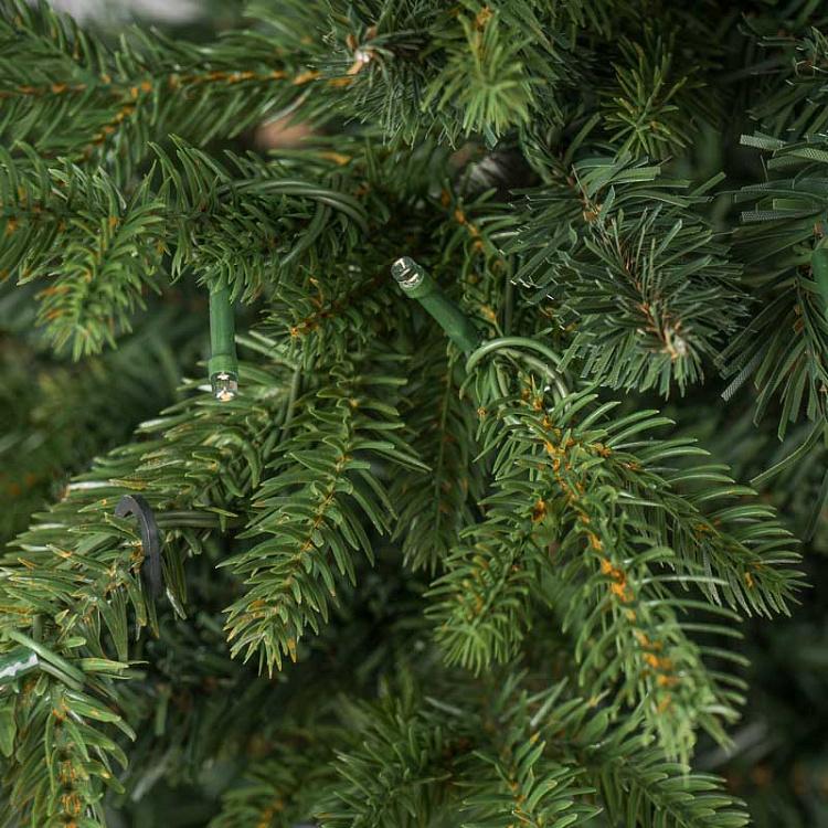 Искусственная новогодняя ёлка с led-гирляндой на 780 лампочек, 250 см Green Spruce With Built-in LED Garland 780 Bulbs 250 cm