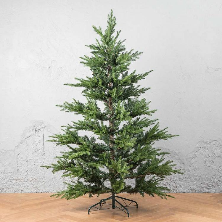 Искусственная новогодняя ёлка с led-гирляндой на 340 лампочек, 185 см Green Spruce With 340 LED Bulbs 185 cm