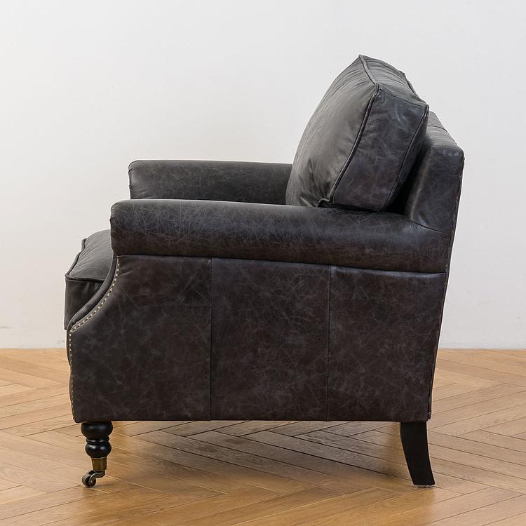 Кресло Джон, чёрные ножки John Armchair, Black Wood D
