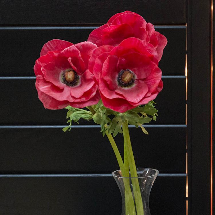 Искусственная Анемона красная Anemone L. With Polybag Red 55 cm