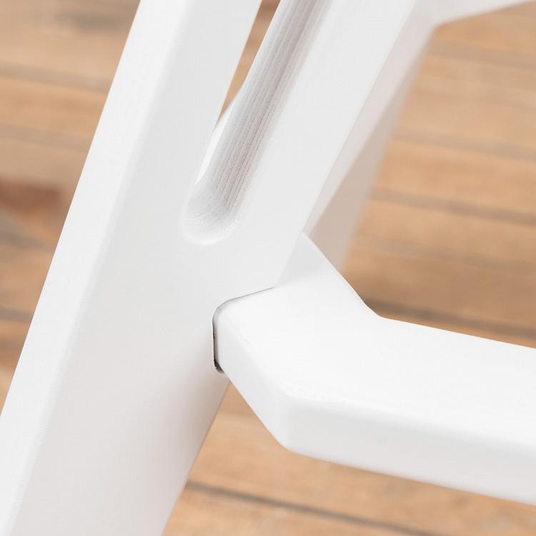 Белый низкий барный стул Бык Bull Barstool Low White