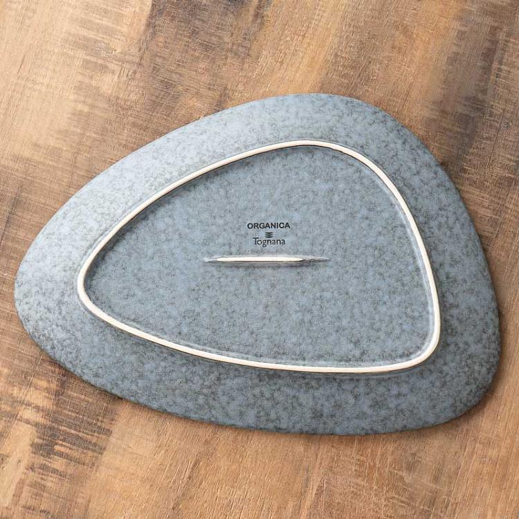 Треугольная тарелка Органика Земля, L Organica Terra Triangular Plate Large