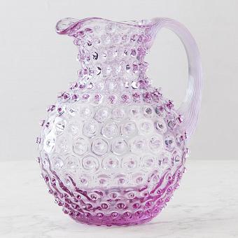 Pitcher Hobnail Lila Large