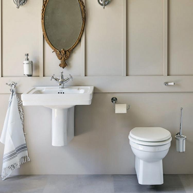 Настенный держатель-крюк для туалетной бумаги цвета хром Toilet Roll Hook Holder Chrome