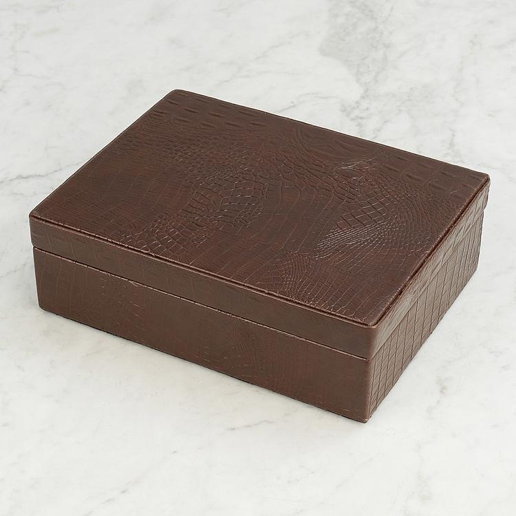 Кожаная шкатулка Бонд, L Bond Leather Box Large
