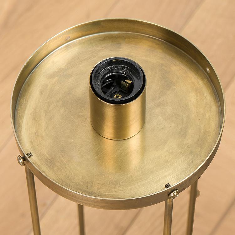 Настольная лампа с патиной Сетчатый шар Mesh Bulb Brass Patina Lamp