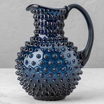 Pitcher Hobnail Night Blue Large