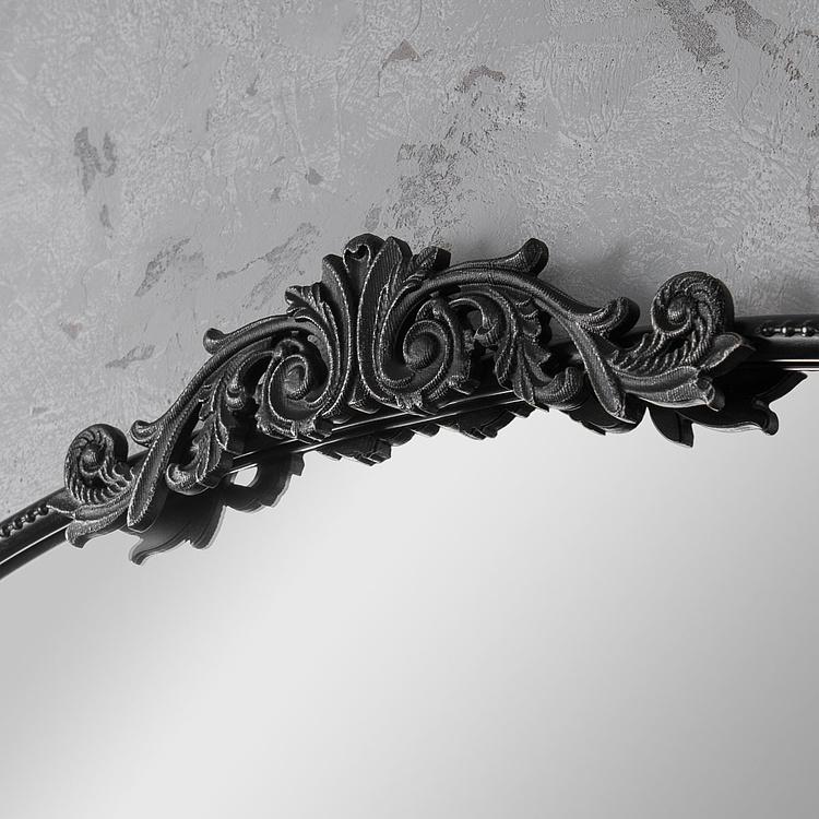 Зеркало арочное Диа в чёрной раме, L Dia Arched Mirror Black Large
