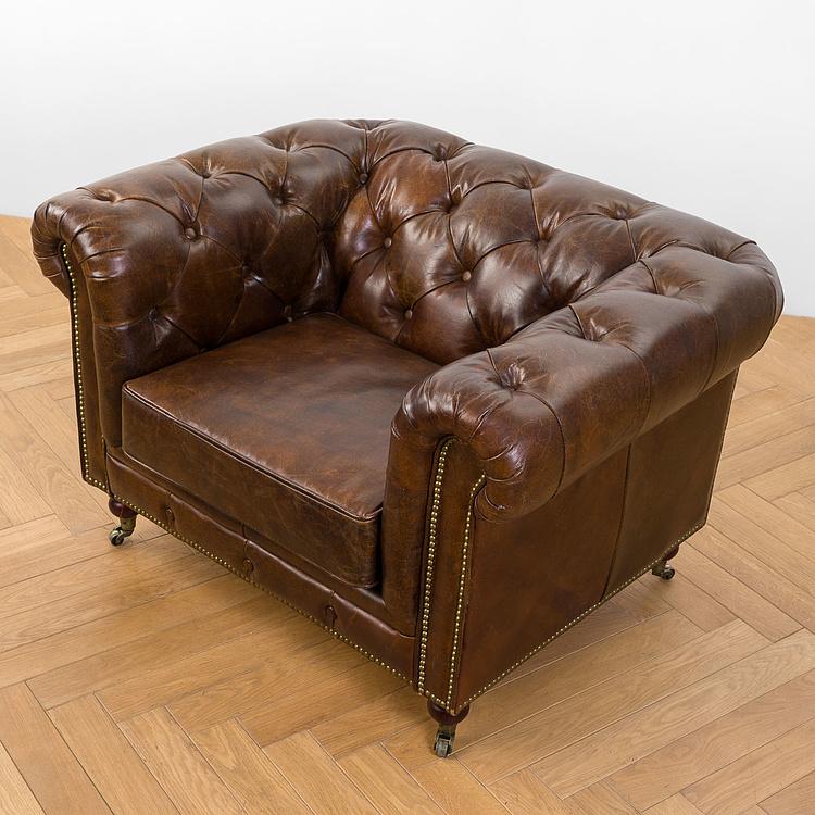 Кресло Сенат, коричневые дубовые ножки Senate 1 Seater, Maroon Brown Oak PF