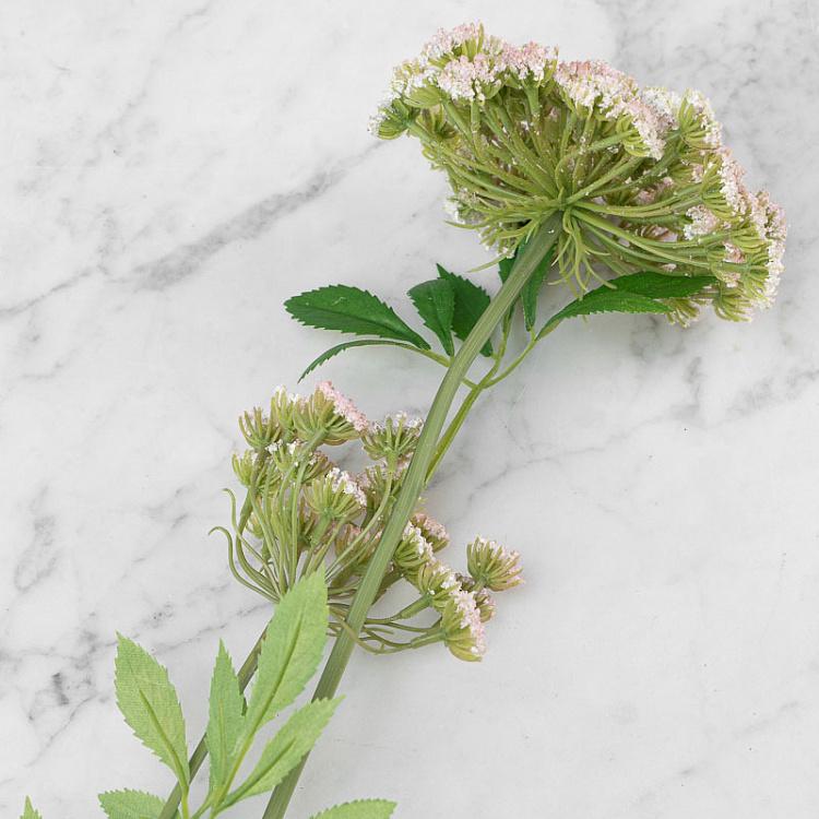 Искусственный цветок Анна Королевская бело-розовая, M Anna Royal Branch White Rose 92 cm