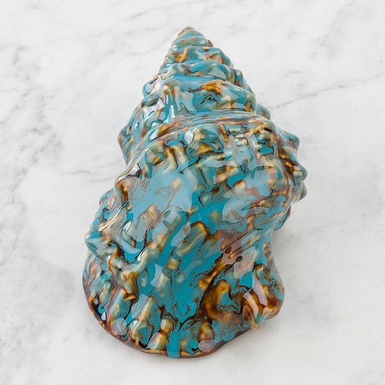 Статуэтка Синяя ракушка, M Decoration Shell Blue Medium