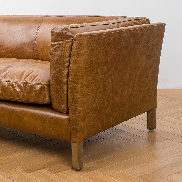 Двухместный диван Томми, светлые ножки Tommy 2 Seater, Light Brown Wood D