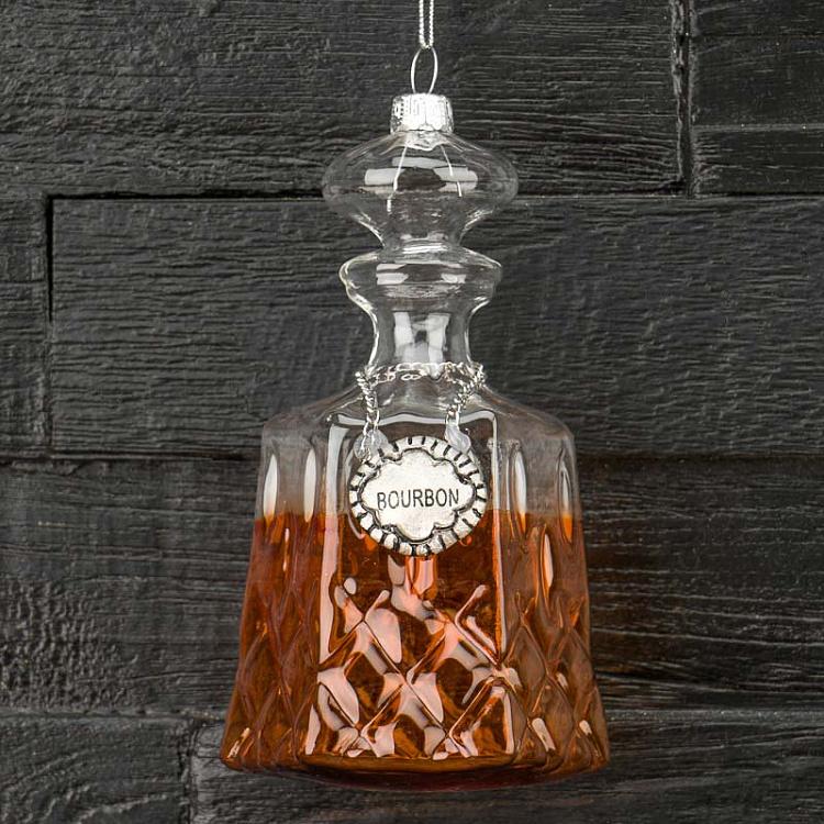 Ёлочная игрушка Бурбон Glass Hanger Bourbon 14 cm