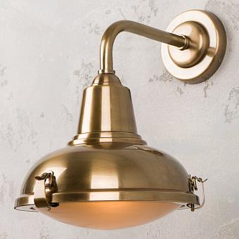 Antique Wall Sconce Brass Patina